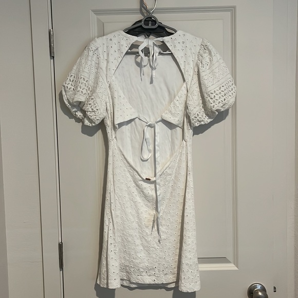 Free People White Eyelet Dress - Picture 5 of 7